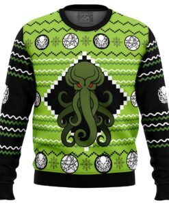 Cthulhu Mens Ugly Christmas Sweater