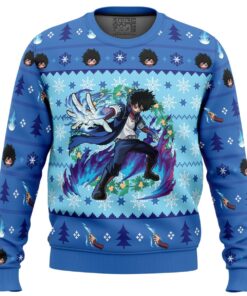 Dabi My Hero Academia Character Dabi Blue Ugly Christmas Sweater Best Xmas Gift For Fans 1
