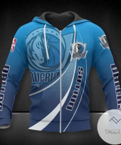 Dallas Mavericks Blue Gradient Cuvers Zip Hoodie Gift