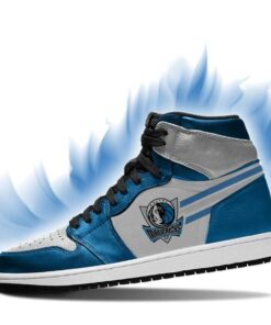 Dallas Mavericks Blue White Air Jordan 1 High Tops 3