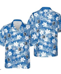 Dallas Mavericks White Blue Tropical Aloha Shirt Best Hawaiian Shirt For Nba Fans