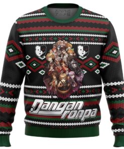 Danganronpa Monokuma Despair Pixel Art Style Ugly Christmas Sweater Funny Gift For Fans