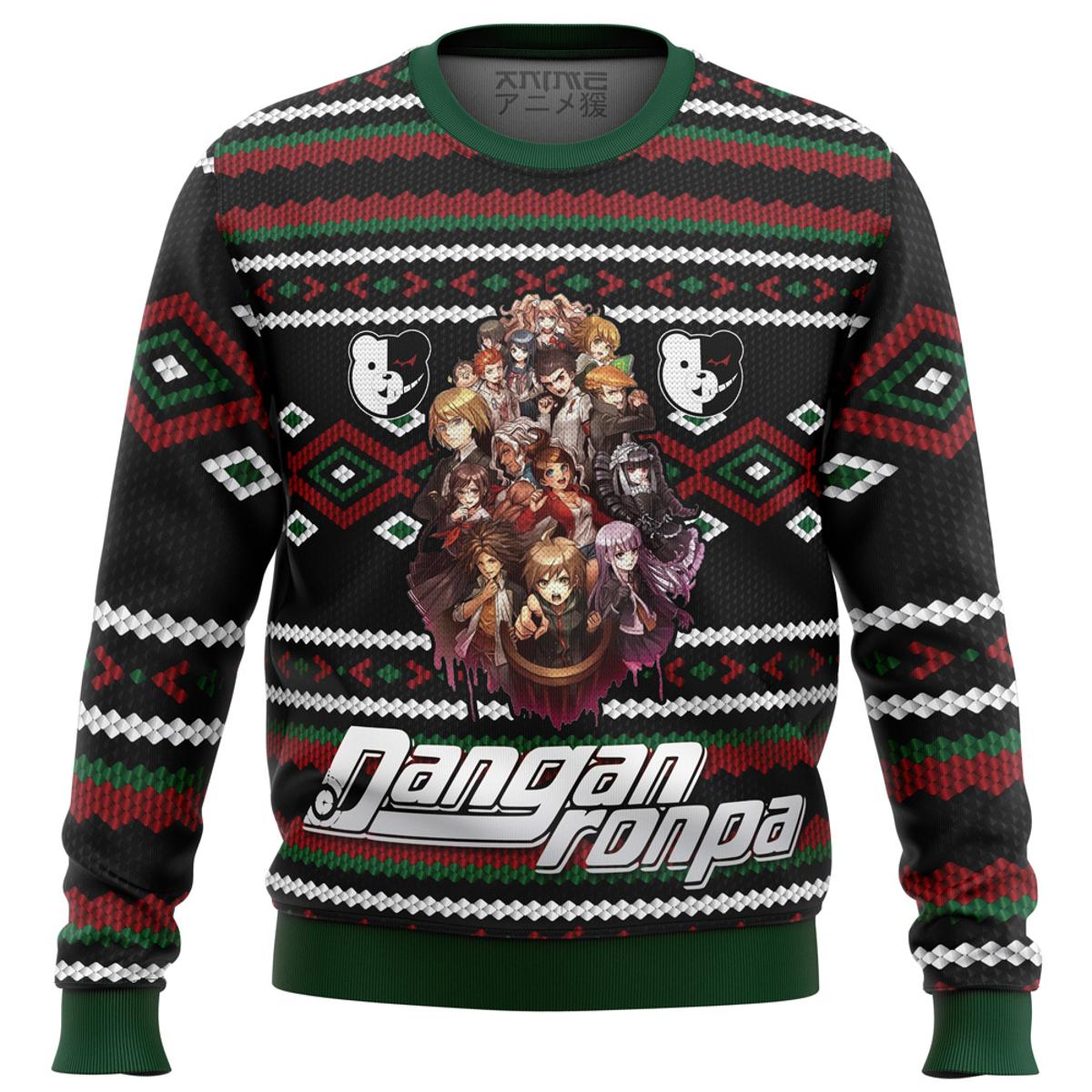 Danganronpa Alt Ugly Christmas Sweater Gift