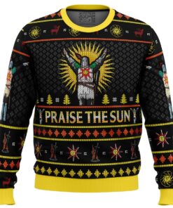 Dark Souls Praise The Sun Best Ugly Christmas Sweater For Game Lovers