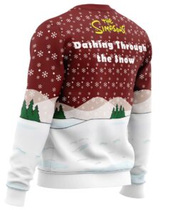 Dashing Through The Snow The Simpsons Ugly Xmas Sweater Funny Gift For Fans 3