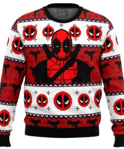 Deadpool Guy Plus Size Ugly Christmas Sweater Gift For Marvel Fans