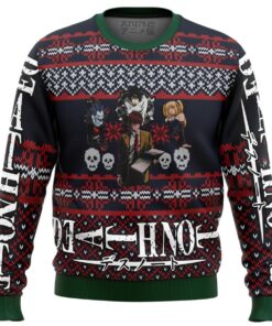 Death Note Chibi L Ugly Christmas Sweater Best Holiday Gift For Manga Anime Fans