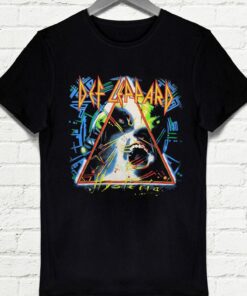 Def Leppard Hysteria Album Cover T-shirt For Hard Rock Fans