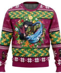 Demon Slayer Character Giyuu Tomioka Ugly Christmas Sweater Best Gift For Men Women