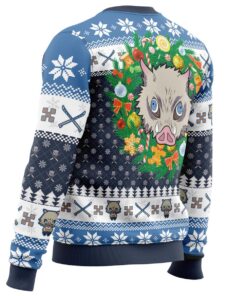 Demon Slayer Character Hashibira Inosuke Xmas Style Ugly Christmas Sweater Best Gift Ideas 3