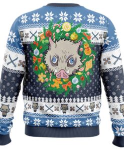 Demon Slayer Character Hashibira Inosuke Xmas Style Ugly Christmas Sweater Best Gift Ideas 4