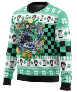 Demon Slayer Character Tanjiro Kamado Ugly Christmas Sweater Best Gift For Men Women