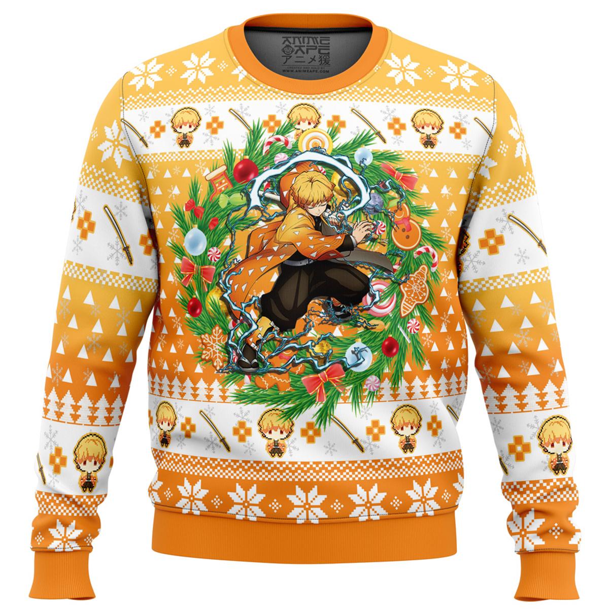 Final Fantasy Classic 8bit Brown Unisex Ugly Christmas Sweater Best Fan Gifts