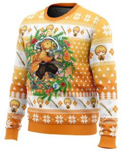 Demon Slayer Character Zenitsu Agatsuma Ugly Christmas Sweater Best Gift For Men Women