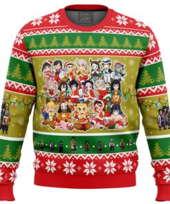 Demon Slayer Squad Best Characters Ugly Christmas Sweater Xmas Gift For Fans