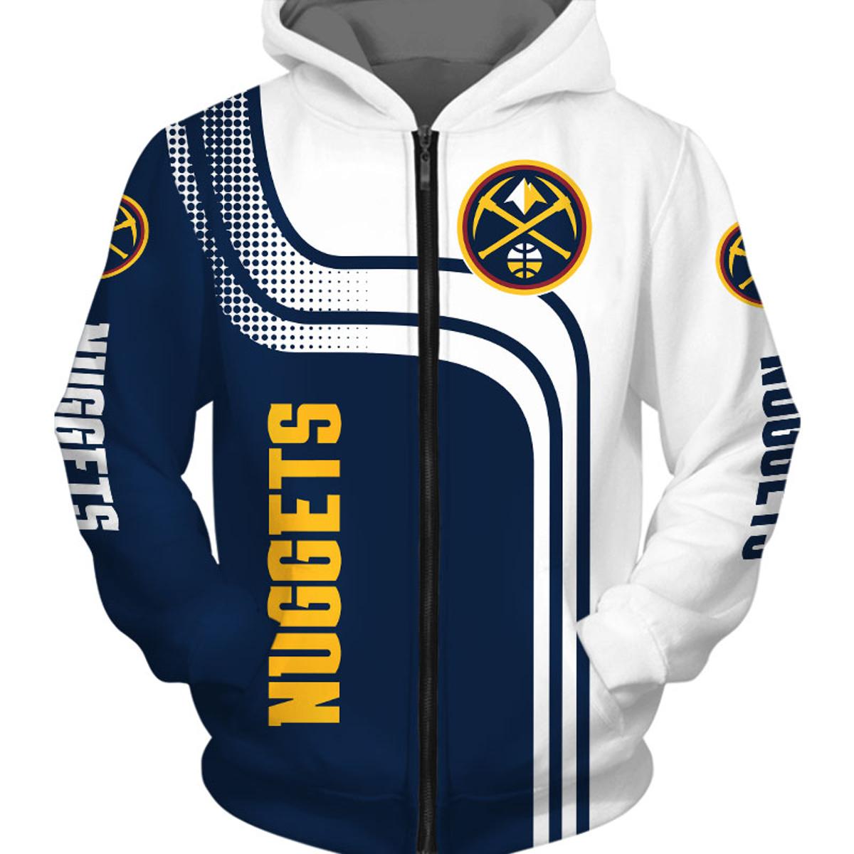 Denver Nuggets Mickey Slam Dunk Zip Hoodie Gifts For Lovers