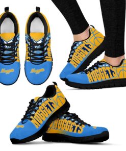 Denver Nuggets Running Shoes Blue Gold