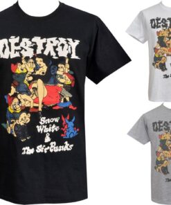 Destroy Band Snow White And The Sir Punks T-shirt