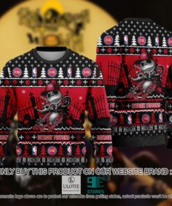 Detroit Pistons Jack Skellington Ugly Christmas Sweater Gift