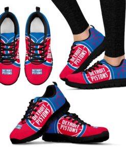 Detroit Pistons Running Shoes Red Blue