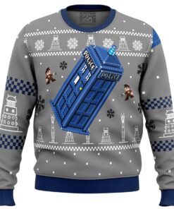 Doctor Who Sci-fi Series Tardis Ugly Christmas Sweater Best Gift For Fans