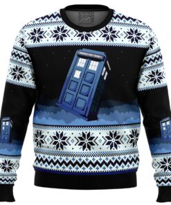 Doctor Who Sci-fi Series Tardis Ugly Christmas Sweater Best Gift For Fans