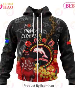 Dolphins Custom Name Number Special Edition Naidoc Zip Up Hoodie 1