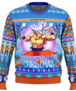 Dragonball Z Play With The Dragon Grey Plus Size Ugly Christmas Sweater Gift For Fans