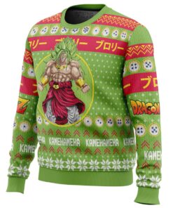 Dragon Ball Z Character Broly Ugly Christmas Sweater Best Gift For Fans