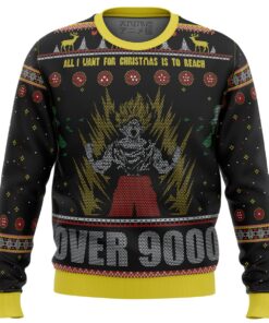 A Very Saiyan Christmas Dragon Ball Z Best Ugly Xmas Sweater Funny Gift For Fans