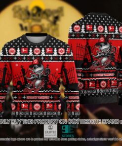 Eintracht Frankfurt Jack Skellington Ugly Christmas Sweater Gift