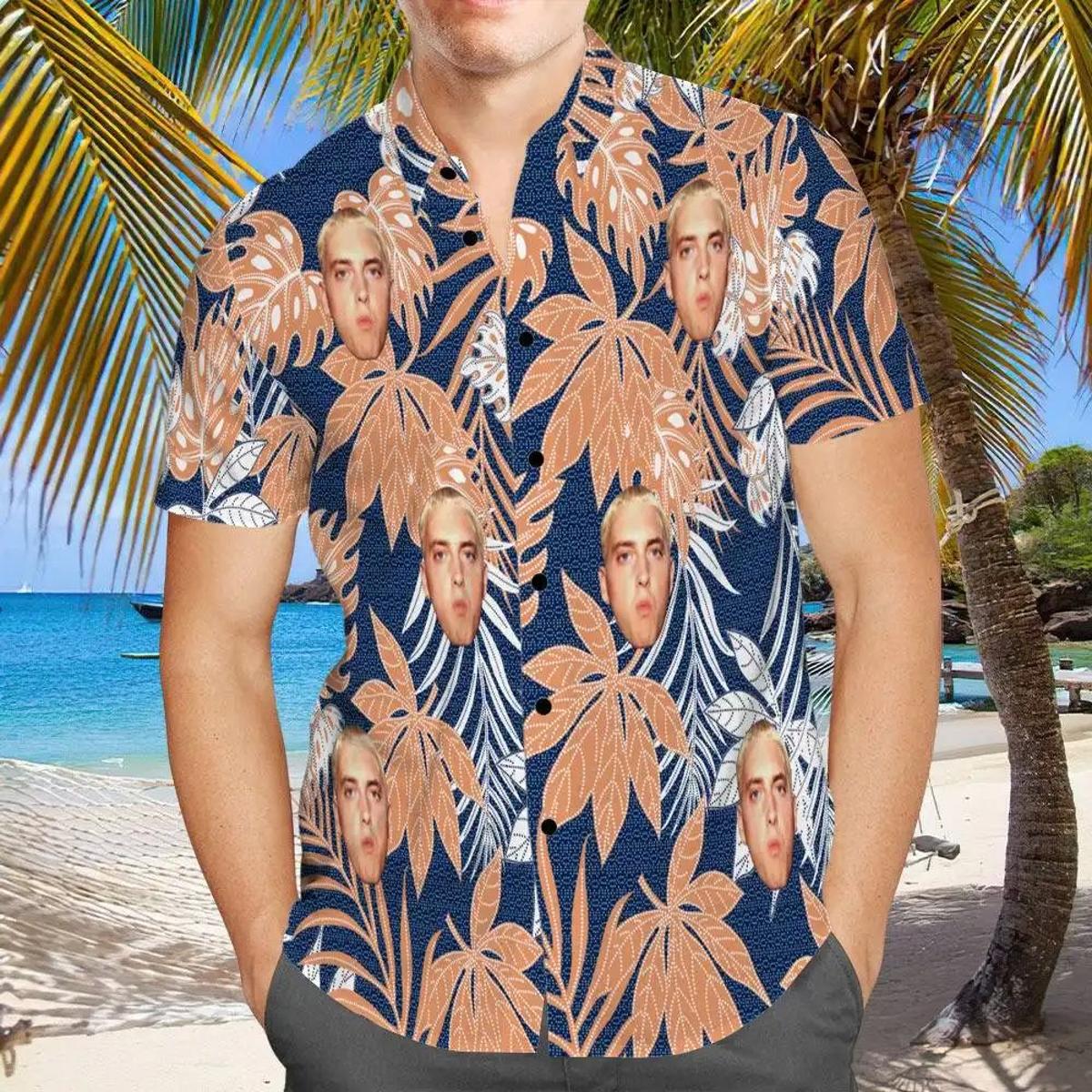 Eminem Pink Coconut Tropical Hawaiian Shirts Funny Gift For Fans