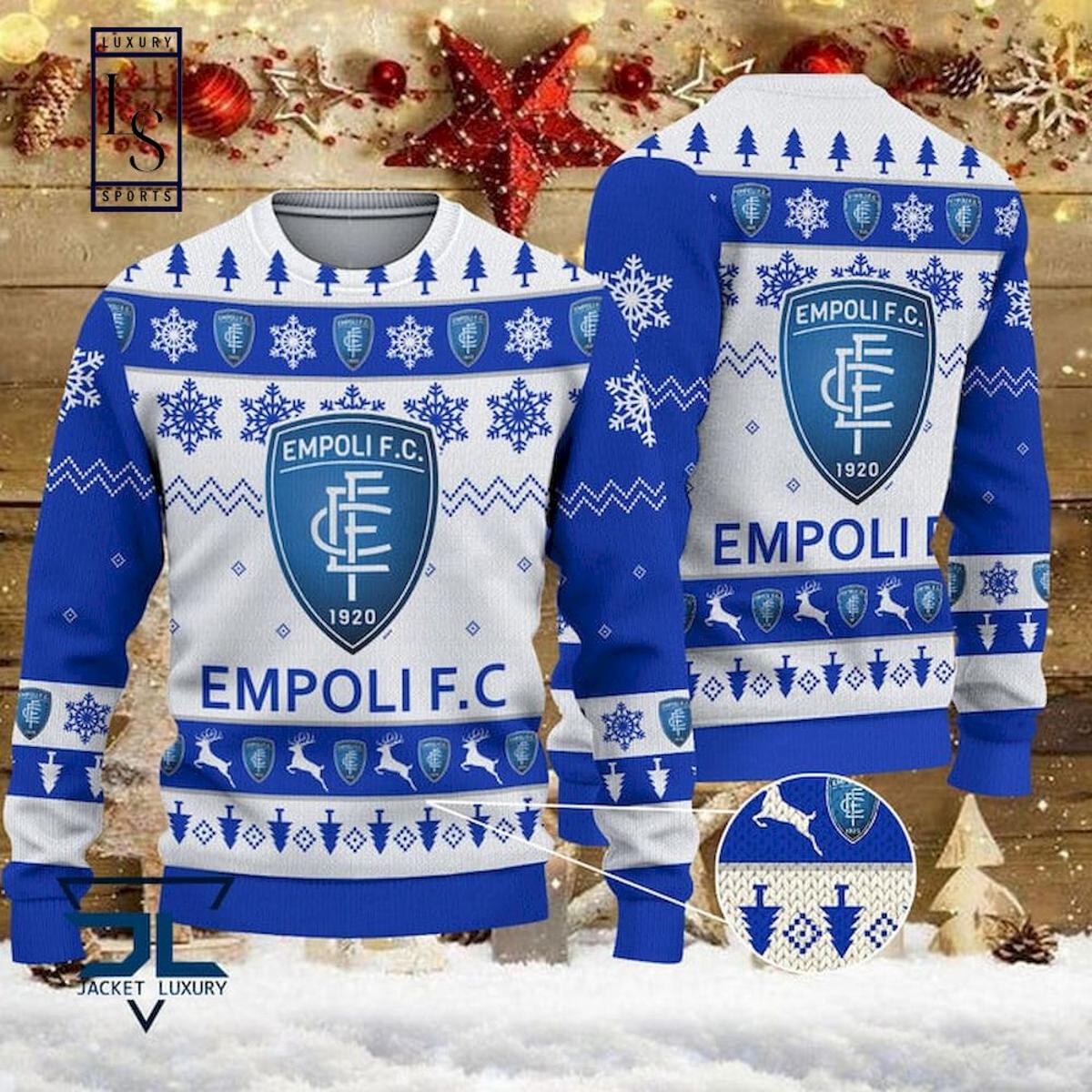 Empoli Fc Santa Hat Best Ugly Christmas Sweater