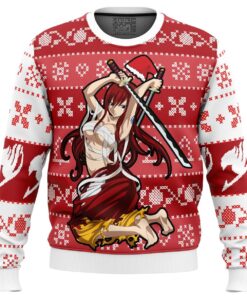 Fairy Tail Lucy And Natsu Christmas Style Ugly Christmas Sweater Gift For Manga Anime Fans