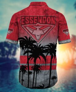 Essendon Bombers Coconut Trees Tropical Aloha Shirt For Men Women Afl Fans 3