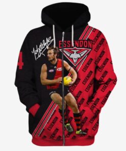 Essendon Bombers Jobe Watson Zip Hoodie Gift For Fans