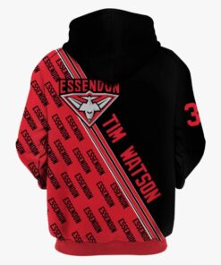 Essendon Bombers Tim Watson Zip Hoodie For Fans