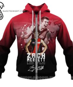 Essendon Bombers Zach Merrett Zip Hoodie Gift For Fans