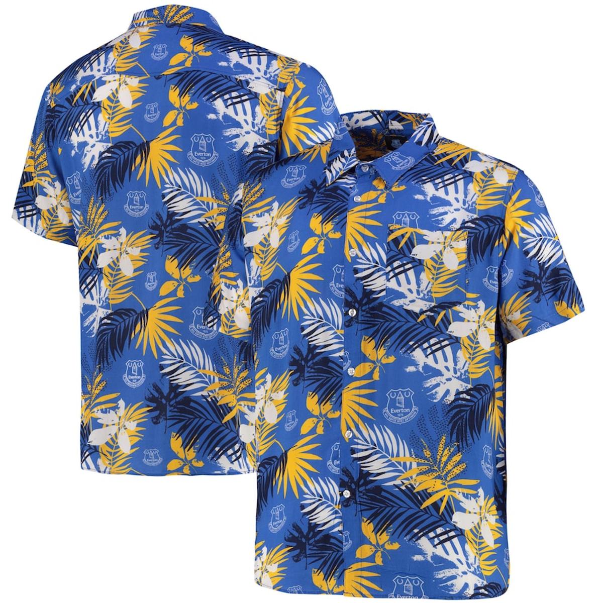 Tottenham Hotspur Fc Summer Coconut Trees Dark Blue Hawaiian Shirt Gift For Fans