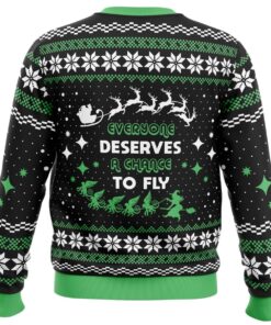 Everyone Deserves To Fly Wicked And Christmas Plus Size Ugly Christmas Sweater 2