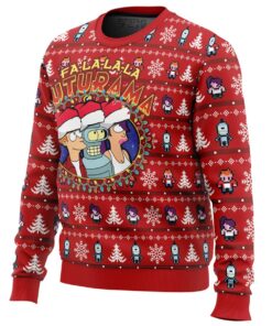 Fa la la la Futurama Xmas Style Ugly Christmas Sweater Funny Gift For Fans 2