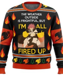 Fairy Tail Lucy And Natsu Christmas Style Ugly Christmas Sweater Gift For Manga Anime Fans