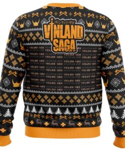 Falalala Valahalla Vinland Saga Womens Ugly Christmas Sweater 4