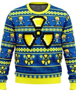 Fallout Game Series Logo Pixel Art Style Ugly Christmas Sweater Best Gift For Fans