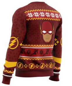 Fast Christmas The Flash Logo Ugly Christmas Sweater Best Gift For Dc Comics Fans 3