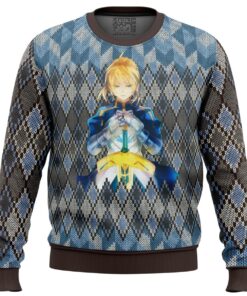 Fate Zero Saber Ugly Christmas Sweater