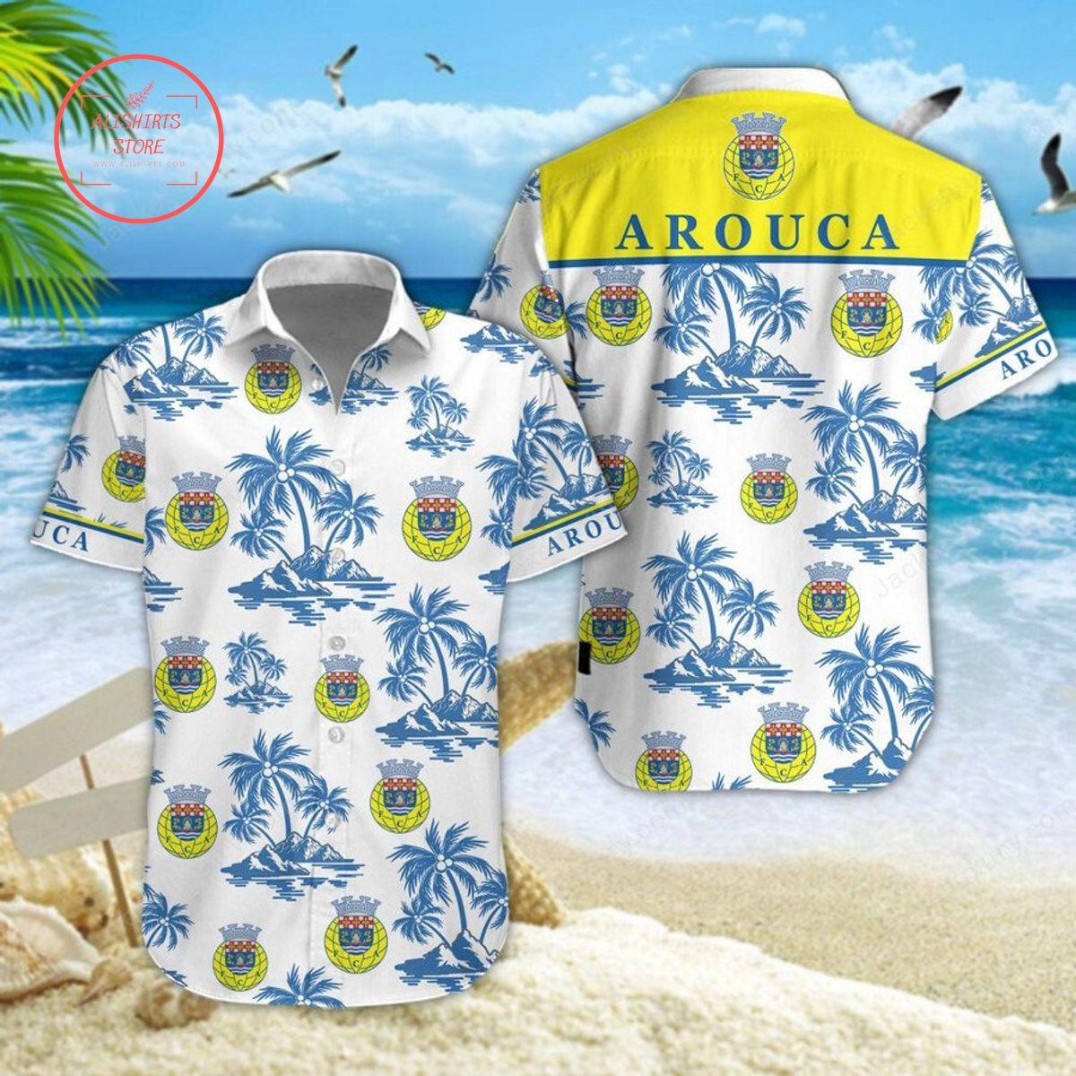 Cd Santa Clara Summer Palm Trees Hawaiian Shirt Gift For Primeira Liga Football Fans