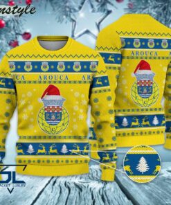 Fc Arouca Santa Hat Ugly Christmas Sweater For Fans