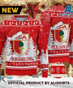 Fc Augsburg Fca Santa Hat Ugly Christmas Sweater