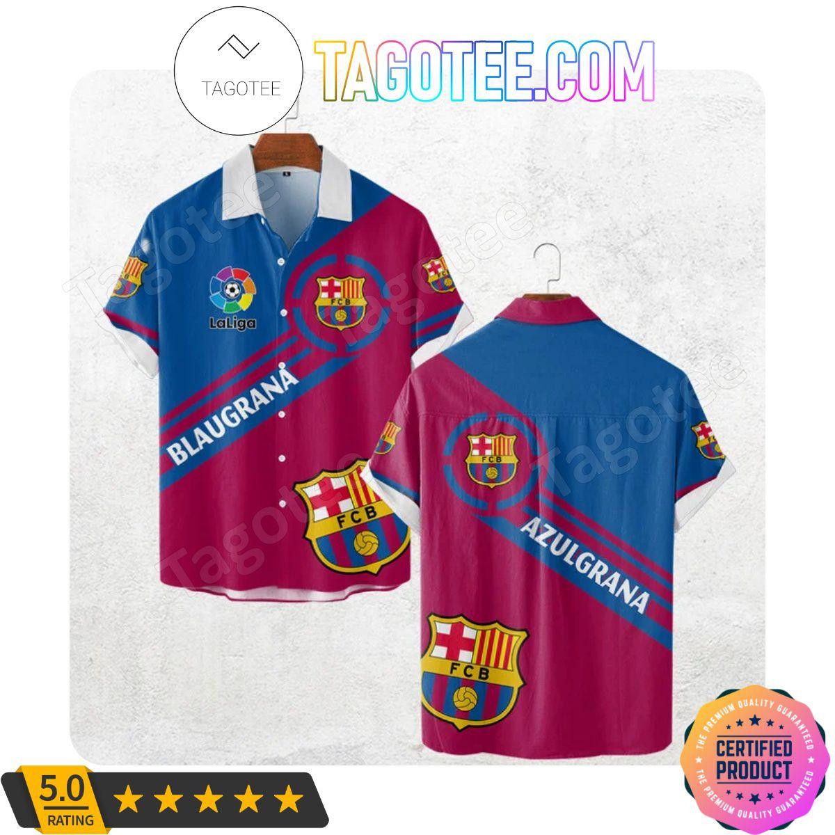 Fc Barcelona Coconut Island Tropical Aloha Shirt Best Outfit For Fans